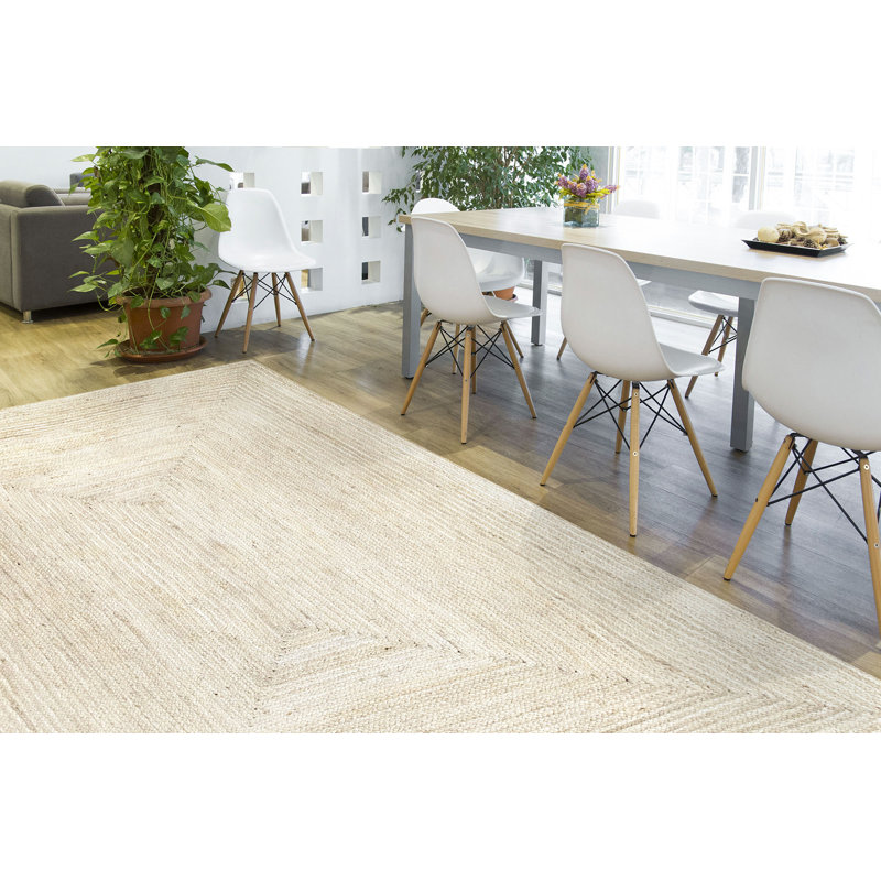 Bay Isle Home Gattis Hand Braided White Rug & Reviews Wayfair.co.uk